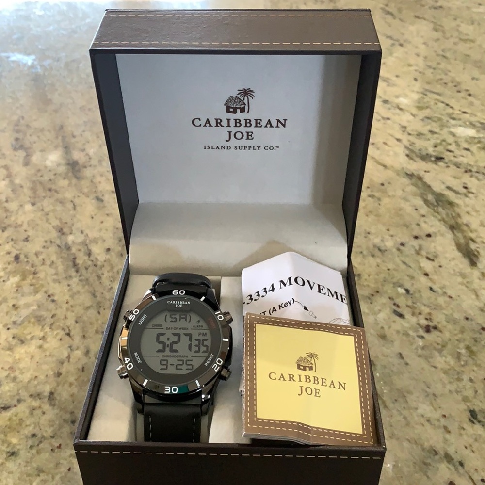 Wristwatch; Caribbean Joe.